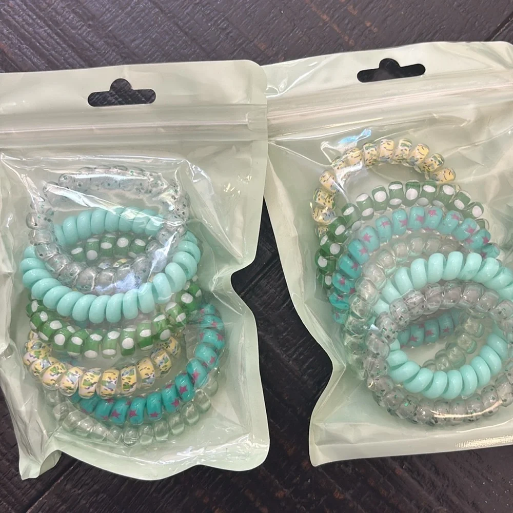 12 Spiral Hair Scrunchie | non damage hair tie